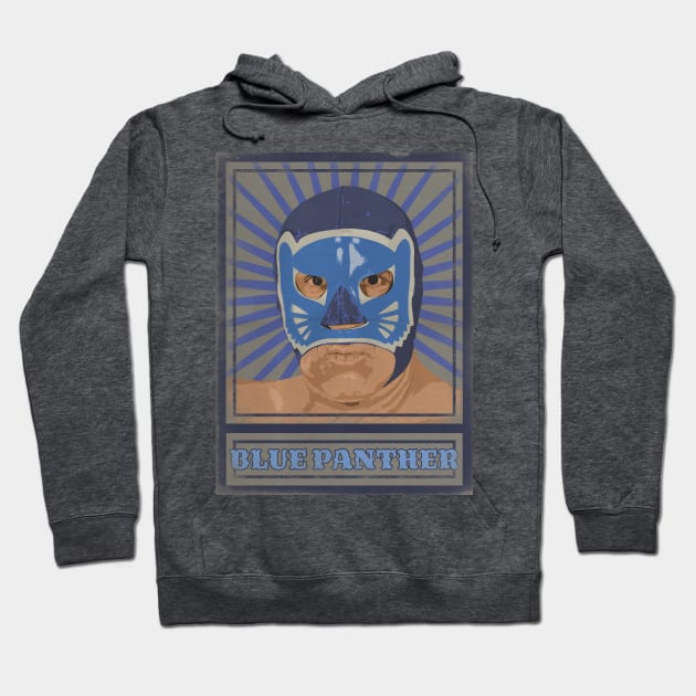 Blue Panther Poster Hoodie by TheManito